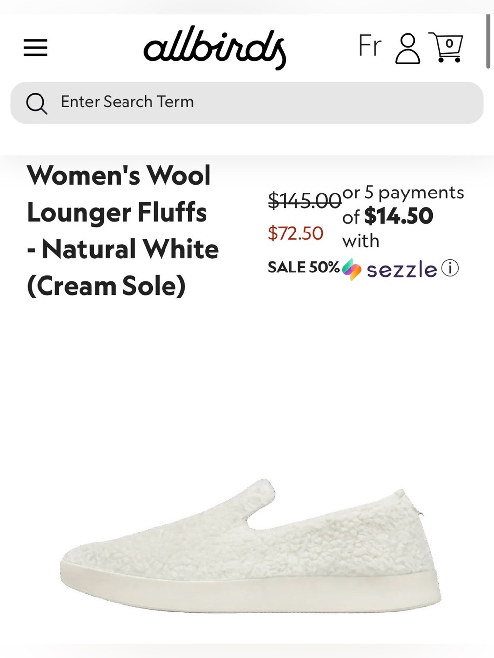NEW ALLBIRDS SUPER SOFT ZQ MERINO WOOL LOUNGER FLUFFS SLIP-ON SIZE 8 WHITE - Picture 16 of 17